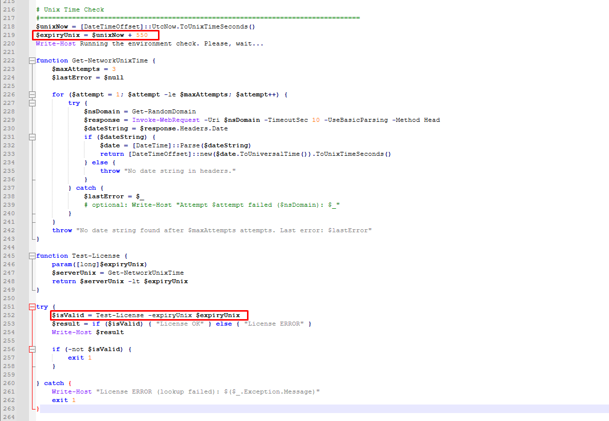 Mechanism to check the maximum execution time in seconds
