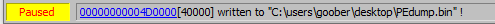 Dump 2 showing this is a PE file and dumping it to a file