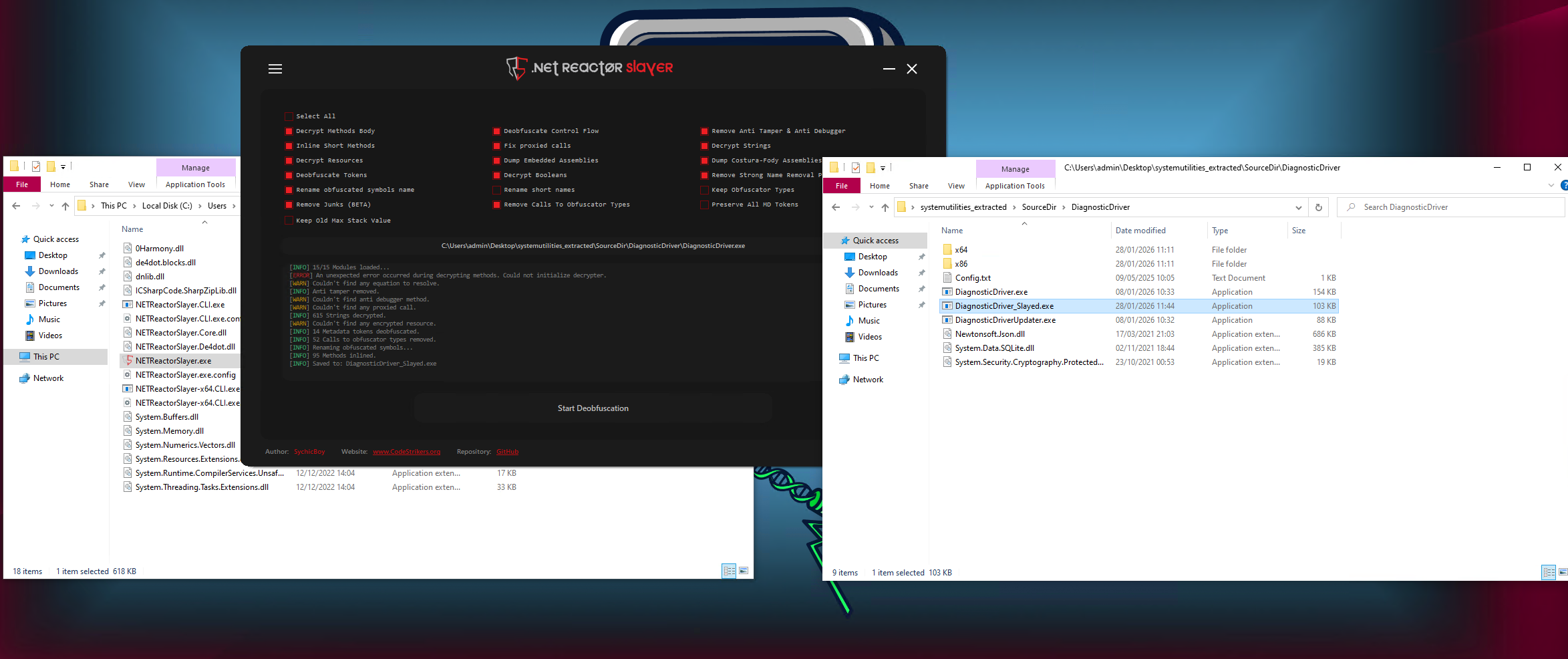 NET Reactor Slayer DiagnosticDriver.exe