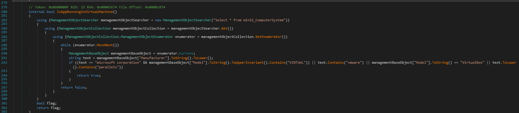 dnSpy vmcheck DiagnosticDriver.exe