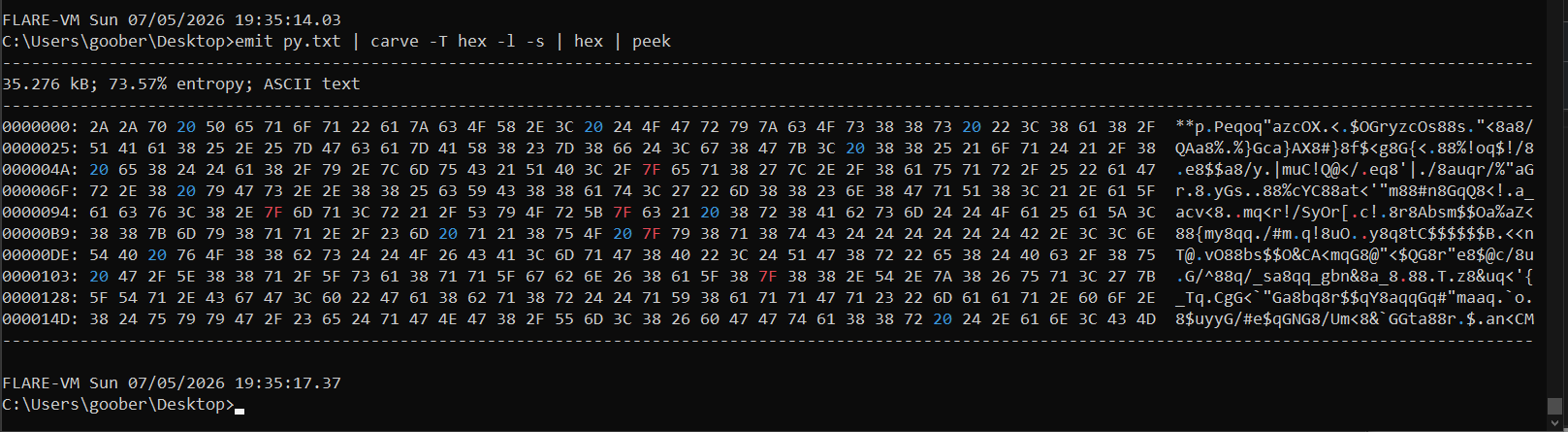 Decoding from hex
